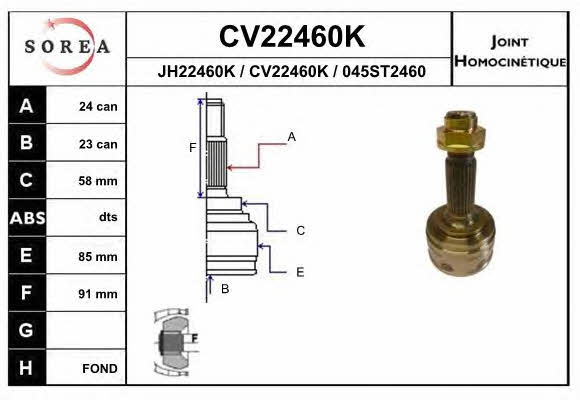 EAI CV22460K CV joint CV22460K