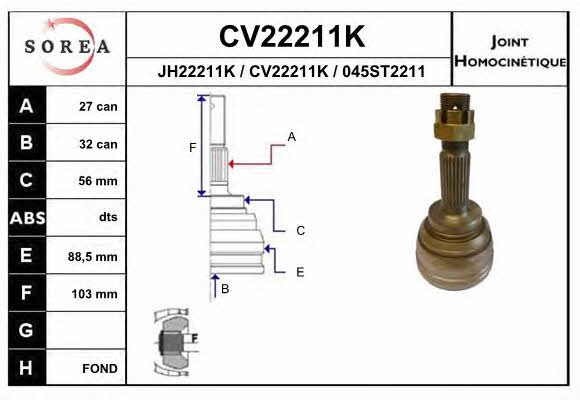 EAI CV22211K CV joint CV22211K