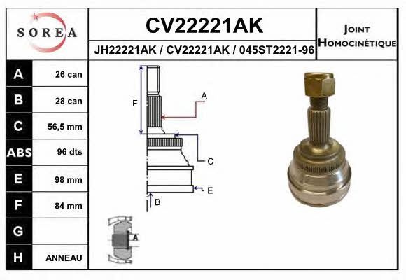 EAI CV22221AK CV joint CV22221AK