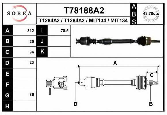 T78188A2 EAI Drive shaft