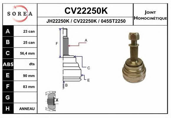 EAI CV22250K CV joint CV22250K