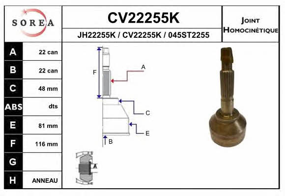 EAI CV22255K CV joint CV22255K