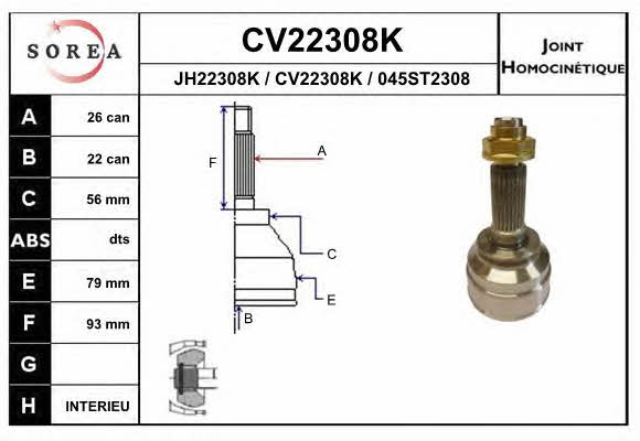 EAI CV22308K CV joint CV22308K