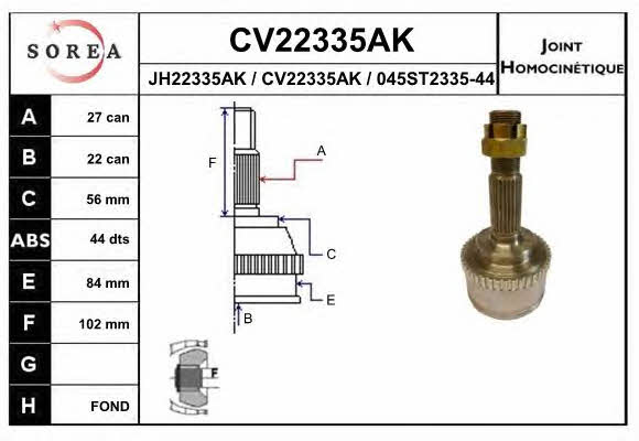 EAI CV22335AK CV joint CV22335AK