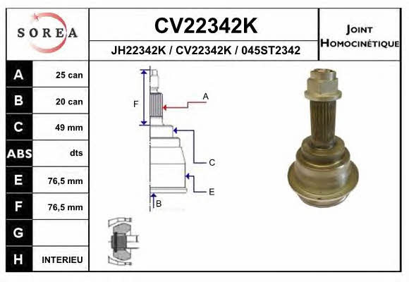 EAI CV22342K CV joint CV22342K