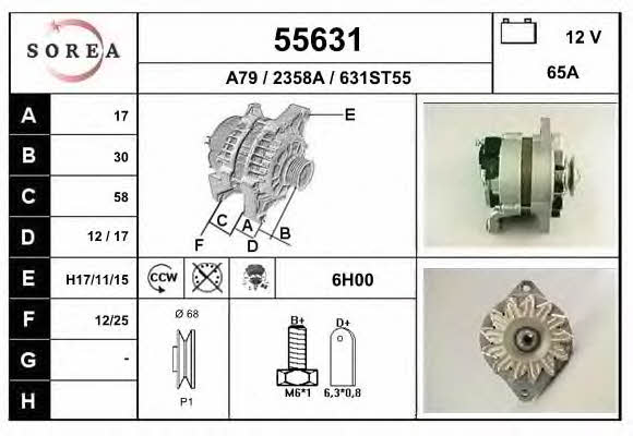 EAI 55631 Alternator 55631