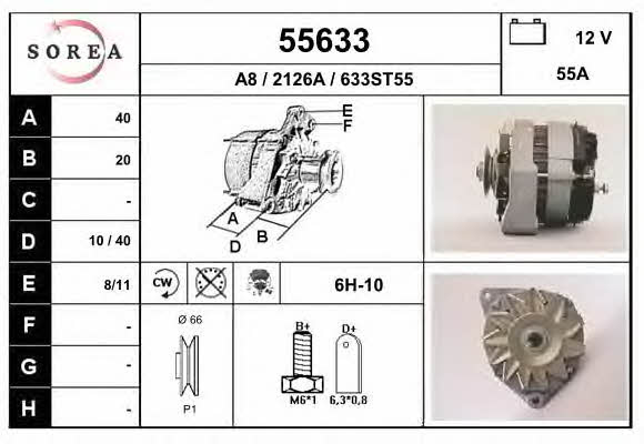 EAI 55633 Alternator 55633