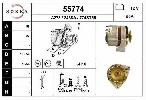 EAI 55774 Alternator 55774