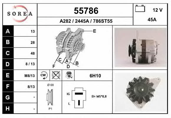 EAI 55786 Alternator 55786