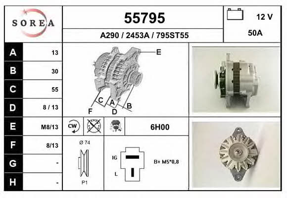 EAI 55795 Alternator 55795