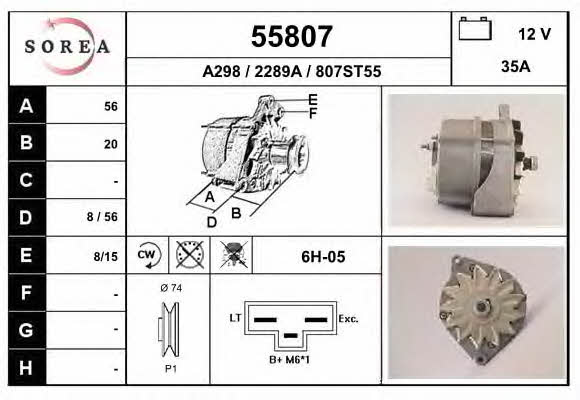 EAI 55807 Alternator 55807