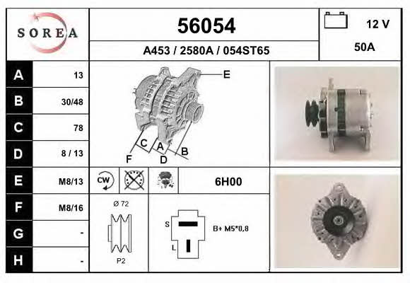 EAI 56054 Alternator 56054
