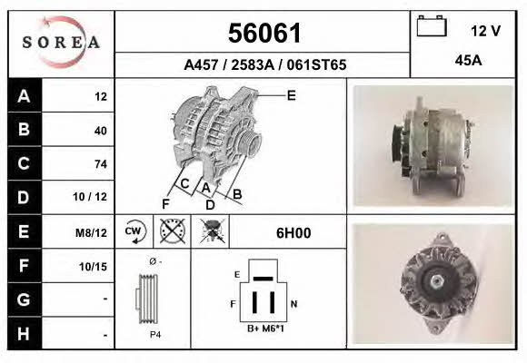 EAI 56061 Alternator 56061