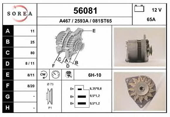 EAI 56081 Alternator 56081