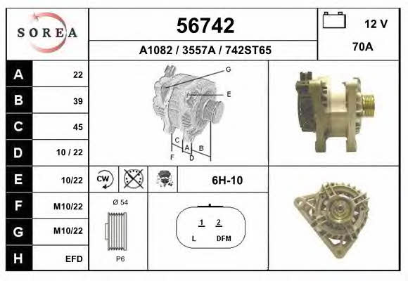 EAI 56742 Alternator 56742