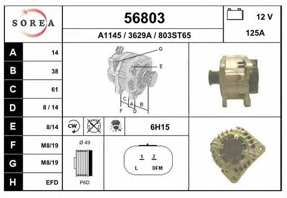 EAI 56803 Alternator 56803