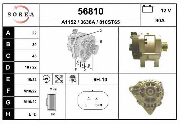 EAI 56810 Alternator 56810