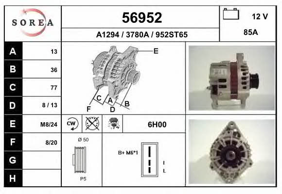 EAI 56952 Alternator 56952