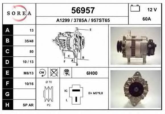 EAI 56957 Alternator 56957