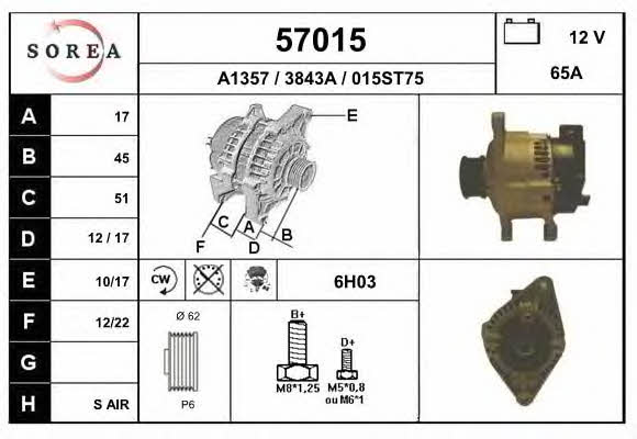 EAI 57015 Alternator 57015