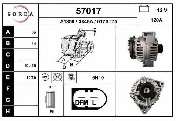 EAI 57017 Alternator 57017