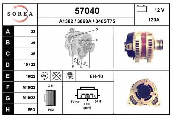 EAI 57040 Alternator 57040