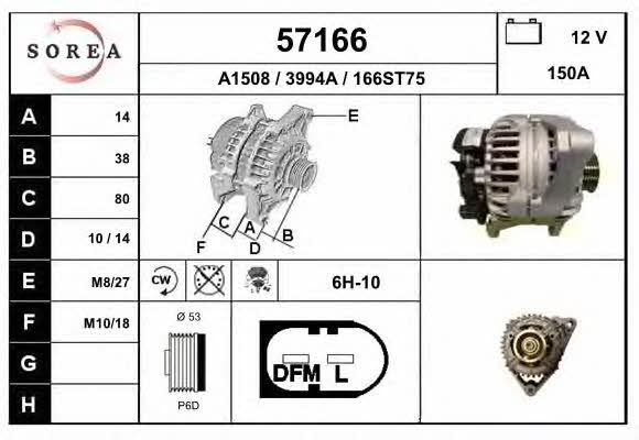 EAI 57166 Alternator 57166