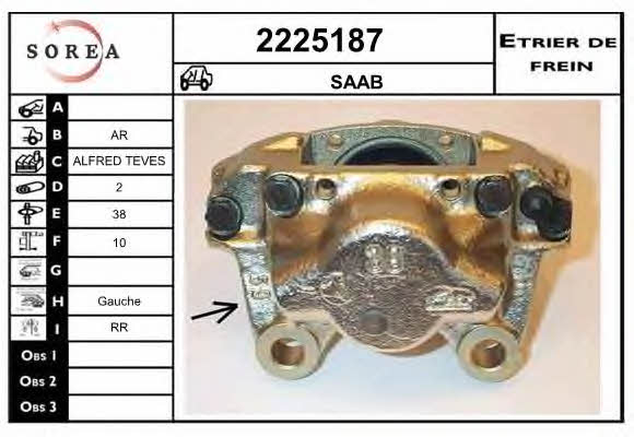 EAI 2225187 Brake caliper rear left 2225187