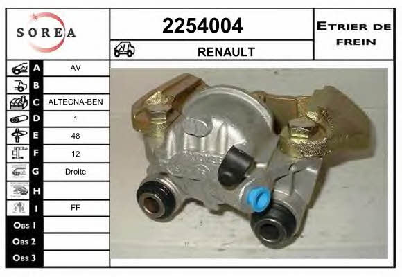 EAI 2254004 Brake caliper 2254004