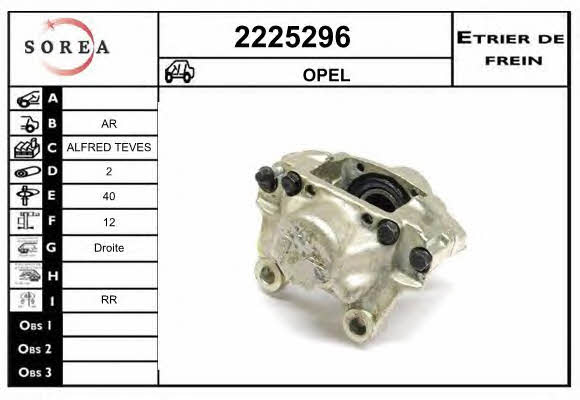 EAI 2225296 Brake caliper rear right 2225296