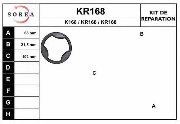 EAI KR168 Bellow set, drive shaft KR168