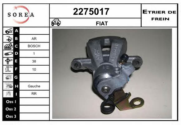 EAI 2275017 Brake caliper rear left 2275017