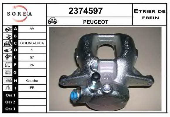 EAI 2374597 Brake caliper front left 2374597