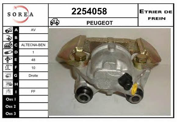 EAI 2254058 Brake caliper front right 2254058