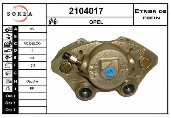 EAI 2104017 Brake caliper front left 2104017