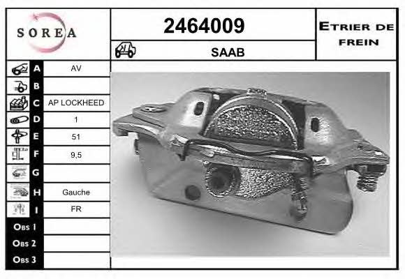 EAI 2464009 Brake caliper front left 2464009