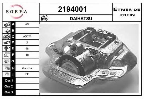 EAI 2194001 Brake caliper 2194001