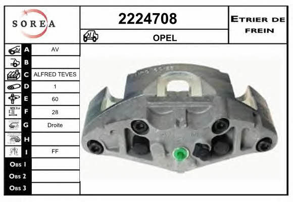 EAI 2224708 Brake caliper front right 2224708