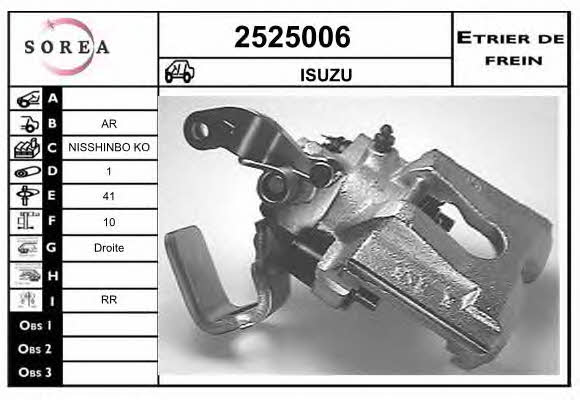 EAI 2525006 Brake caliper rear right 2525006