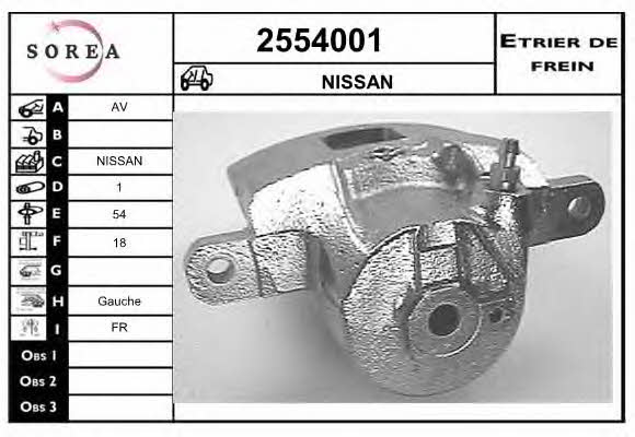 EAI 2554001 Brake caliper 2554001