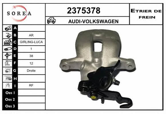 EAI 2375378 Brake caliper rear right 2375378