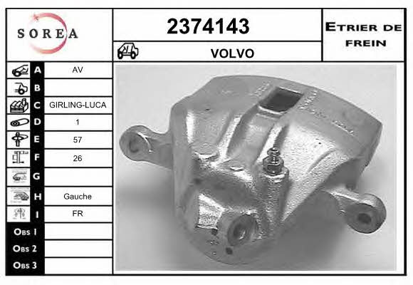 EAI 2374143 Brake caliper front left 2374143