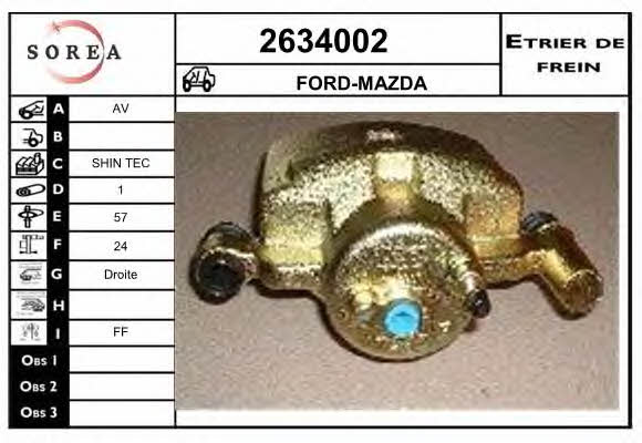 2634002 EAI Brake caliper front right