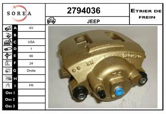 EAI 2794036 Brake caliper front right 2794036