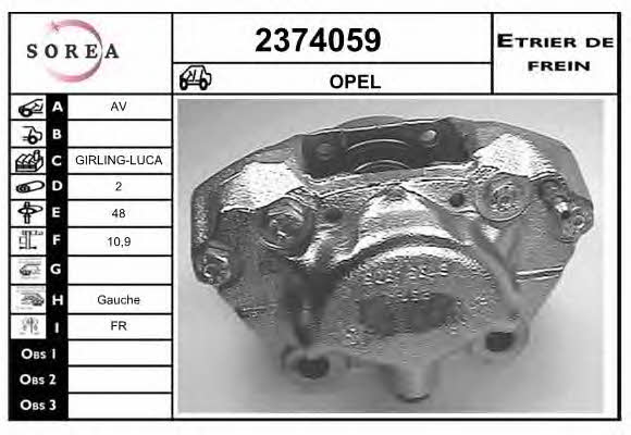 EAI 2374059 Brake caliper front left 2374059