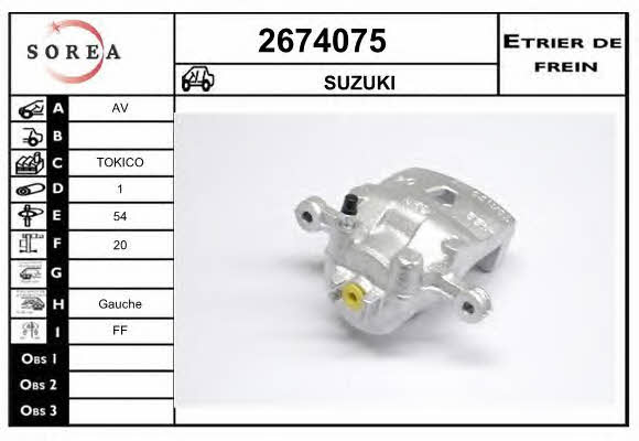 EAI 2674075 Brake caliper 2674075