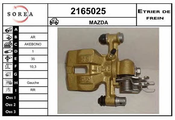 EAI 2165025 Brake caliper rear left 2165025