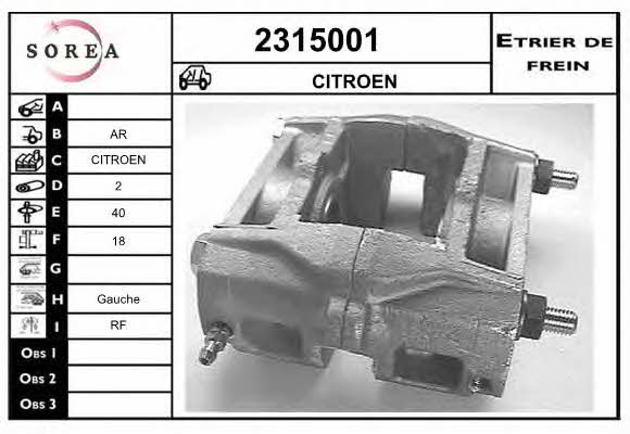 EAI 2315001 Brake caliper 2315001