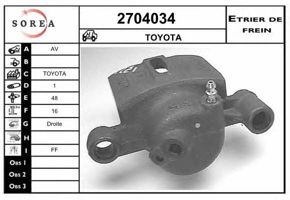 EAI 2704034 Brake caliper 2704034