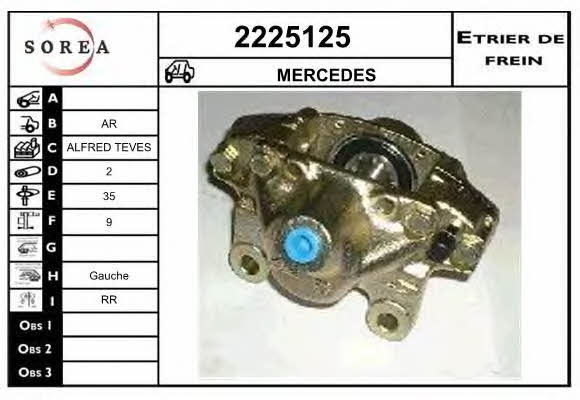 EAI 2225125 Brake caliper rear left 2225125